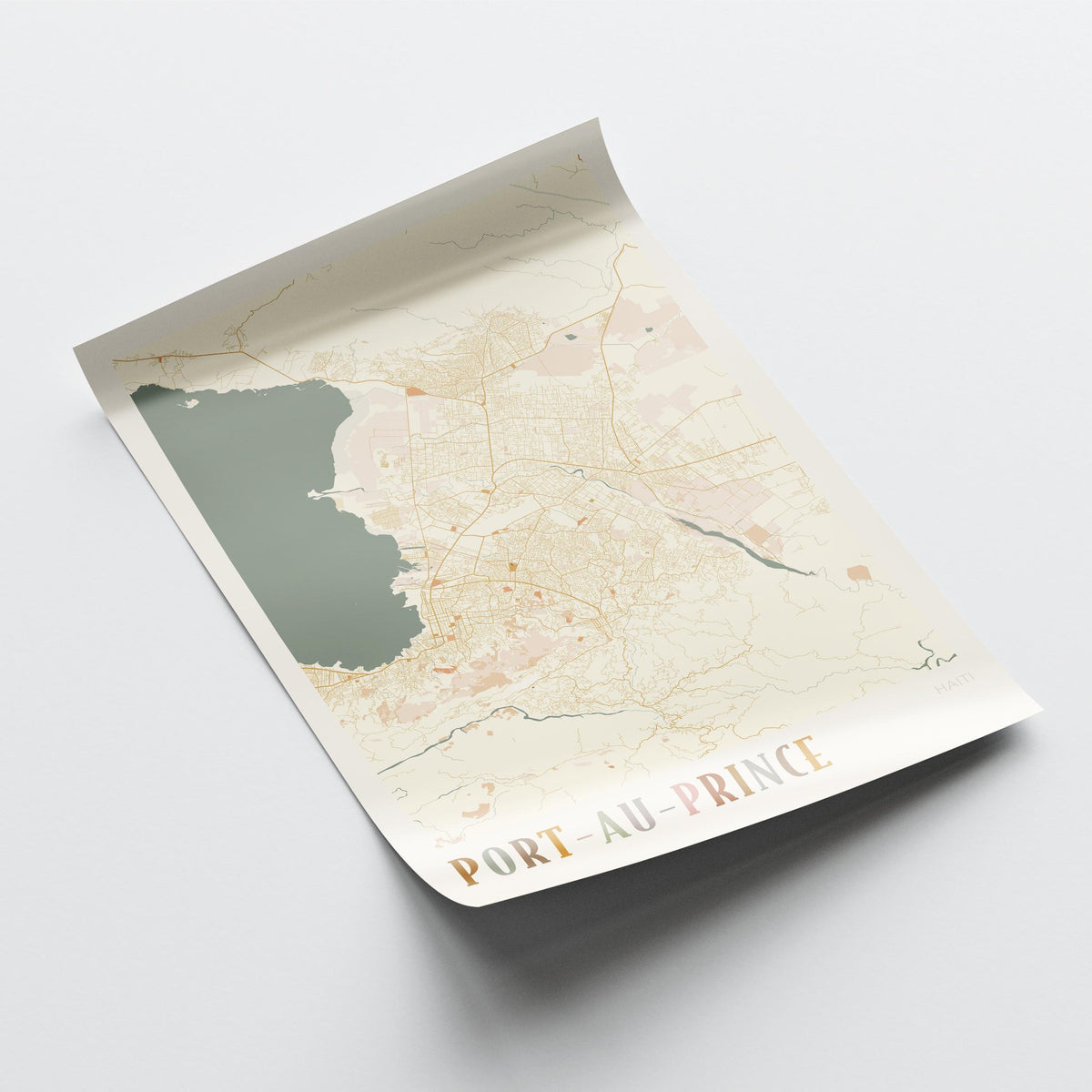 port-au-prince, haiti map poster - image 4
