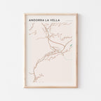 andorra la vella andorra map poster - image 1