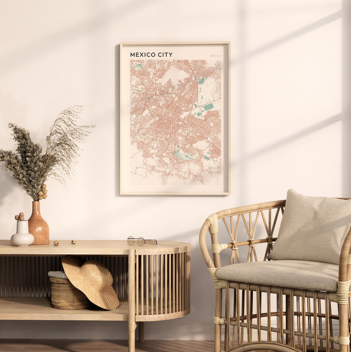 mexico city, mexico map poster - image 3