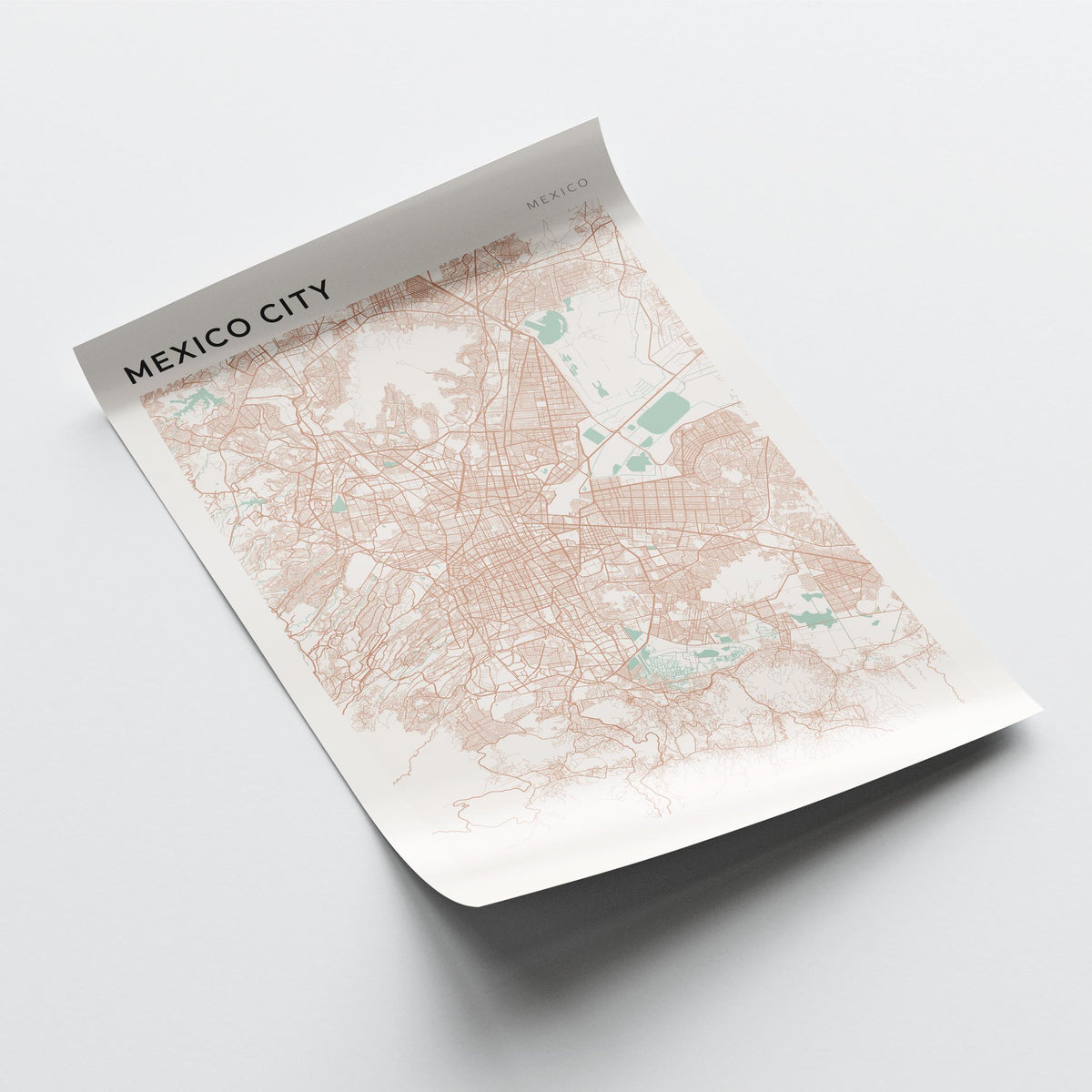 mexico city, mexico map poster - image 4