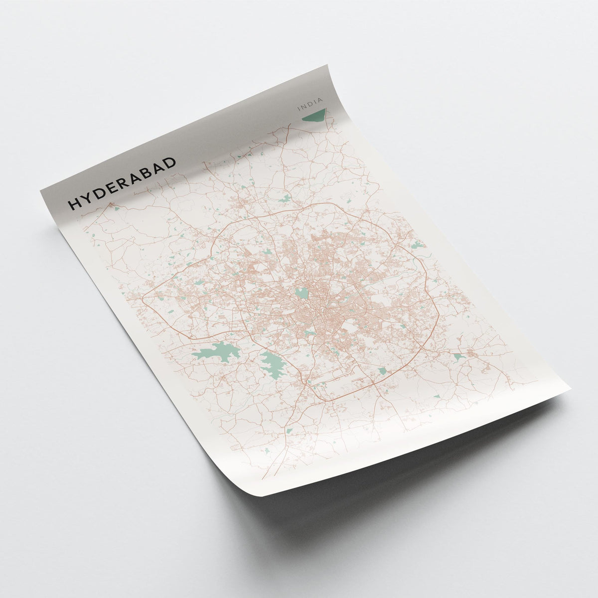 hyderabad, india map poster - image 4