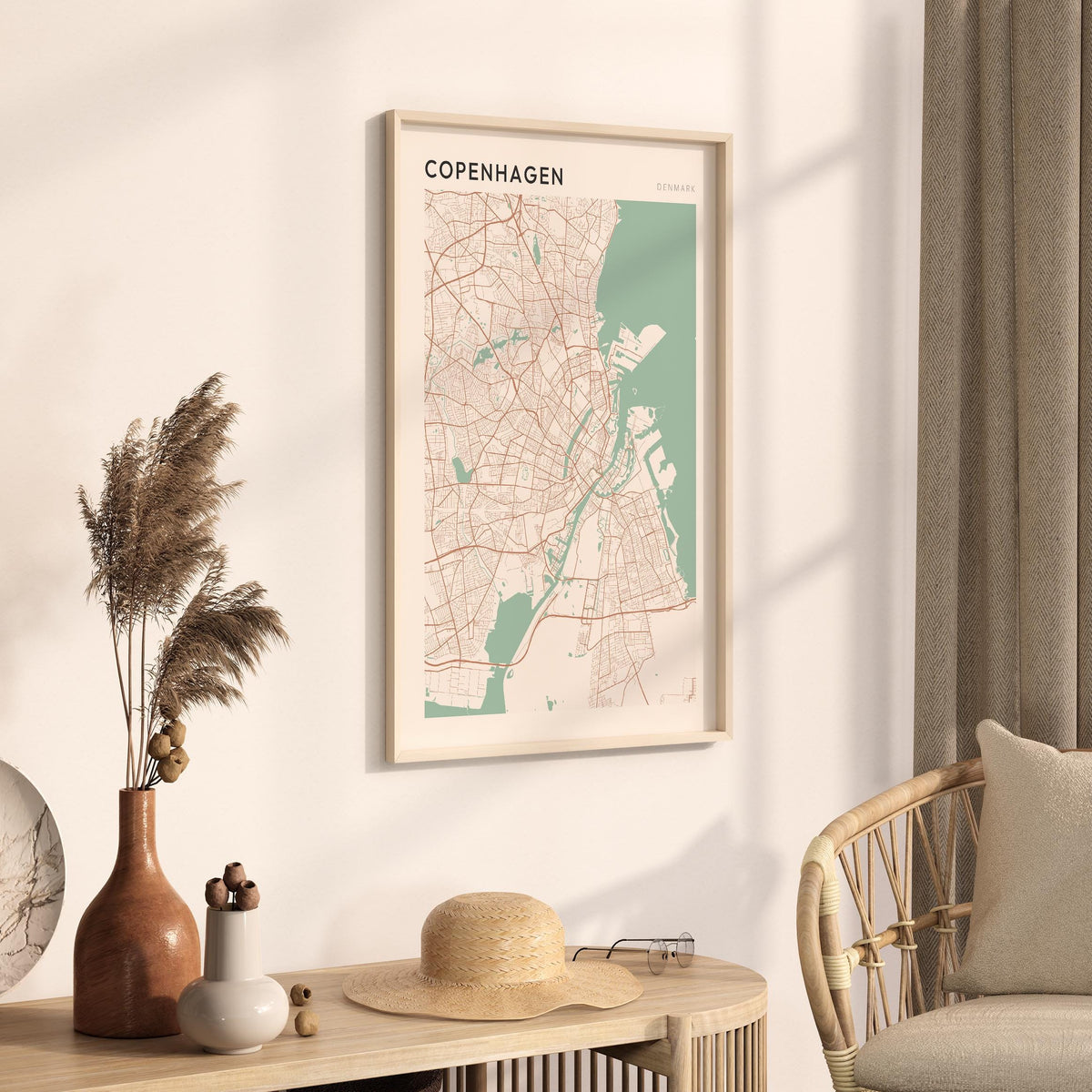 copenhagen denmark map poster - image 2