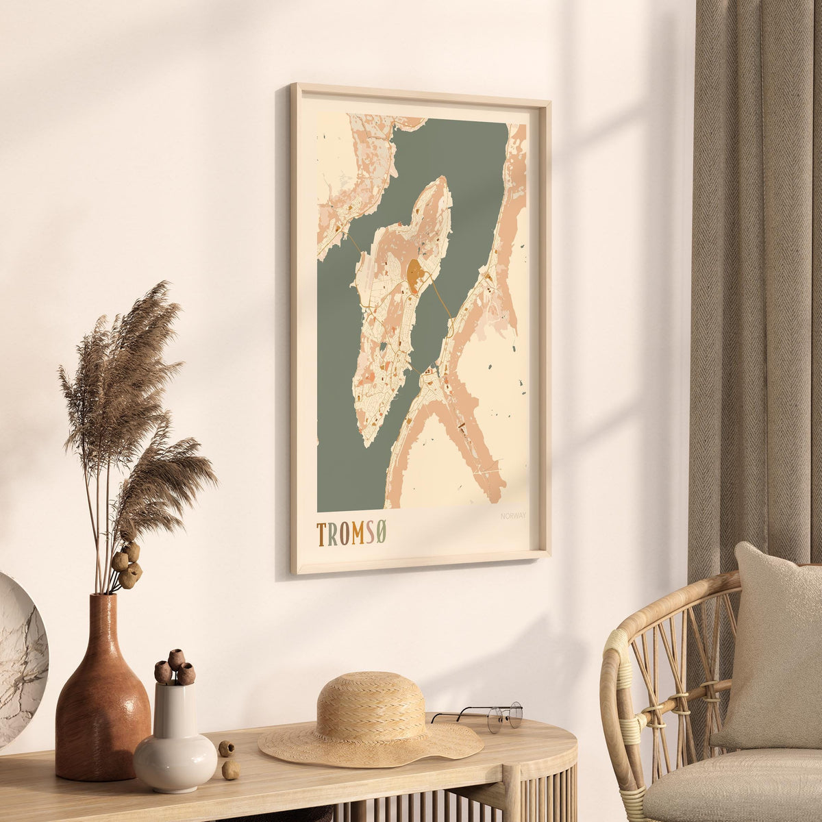 tromso norway map poster - image 2