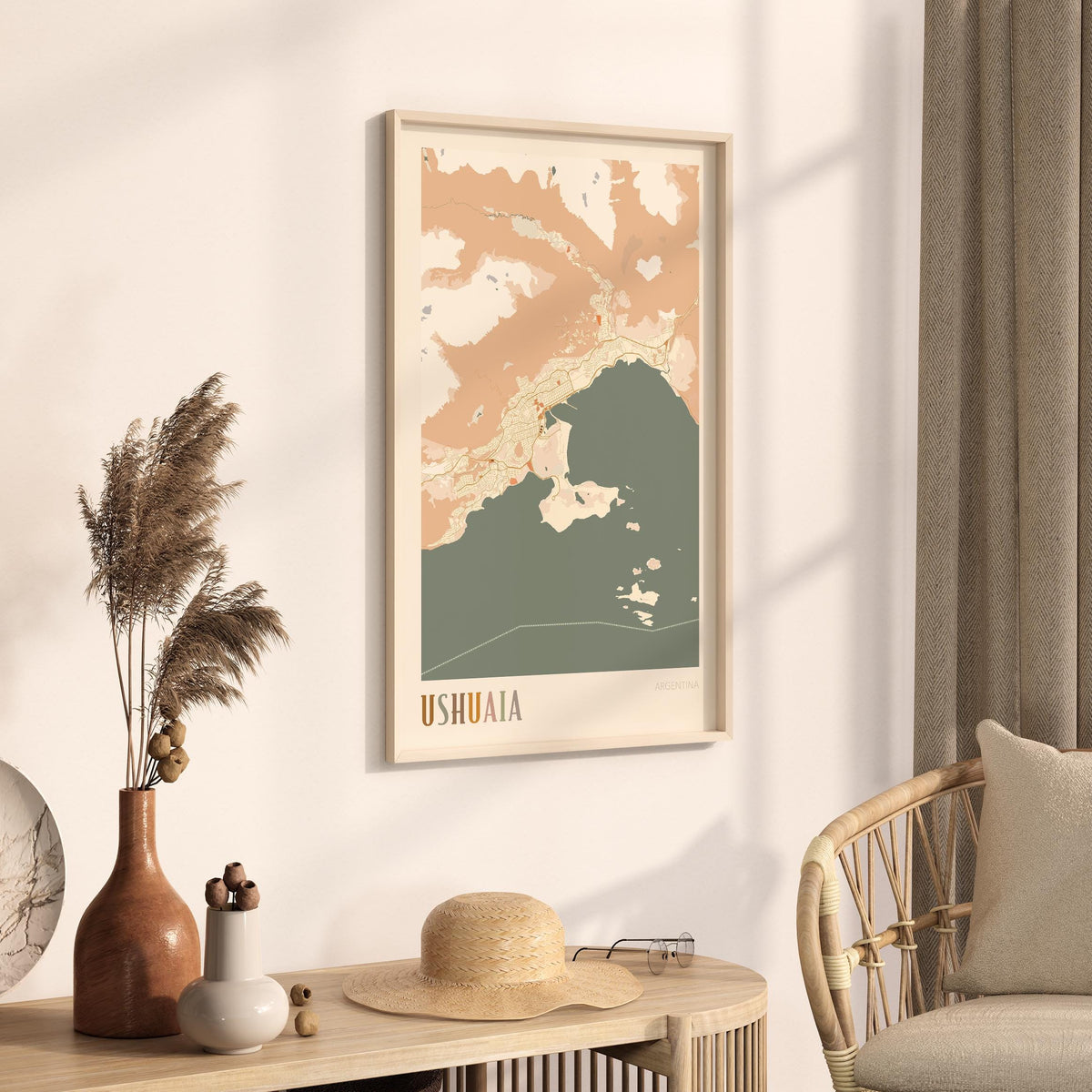 ushuaia, argentina map poster - image 2