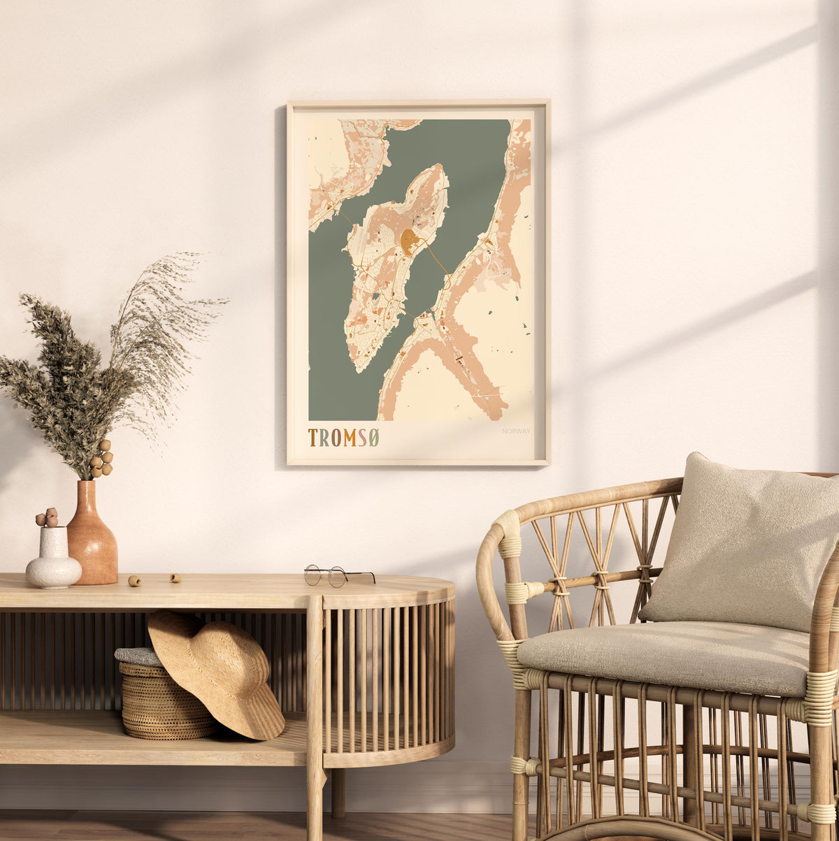 tromso norway map poster - image 3
