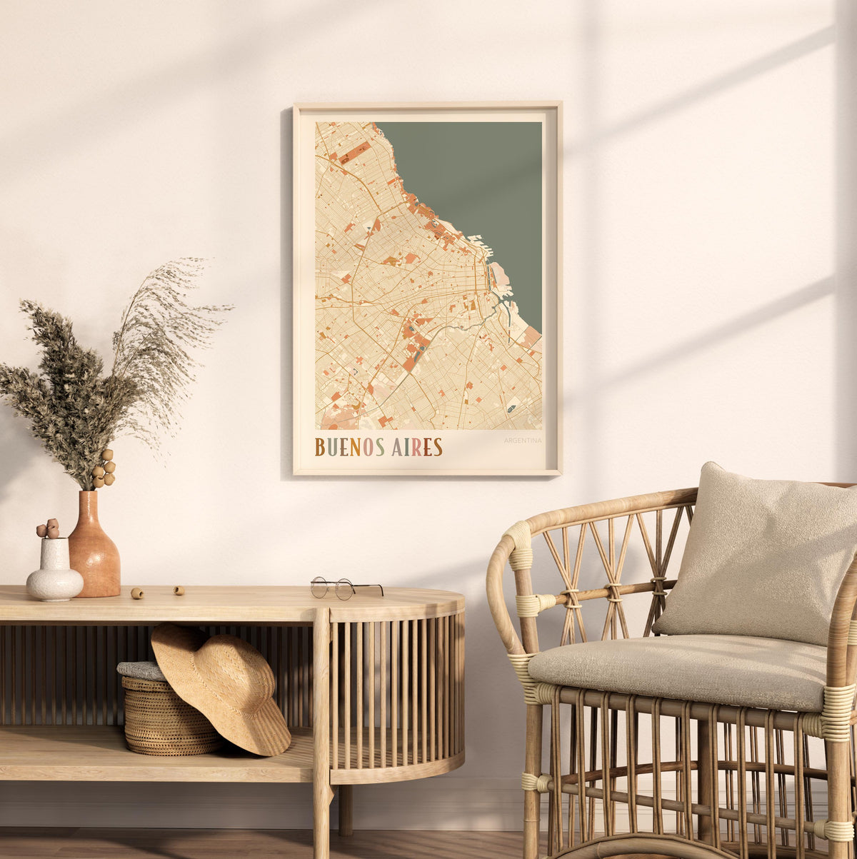 buenos aires, argentina map poster - image 3