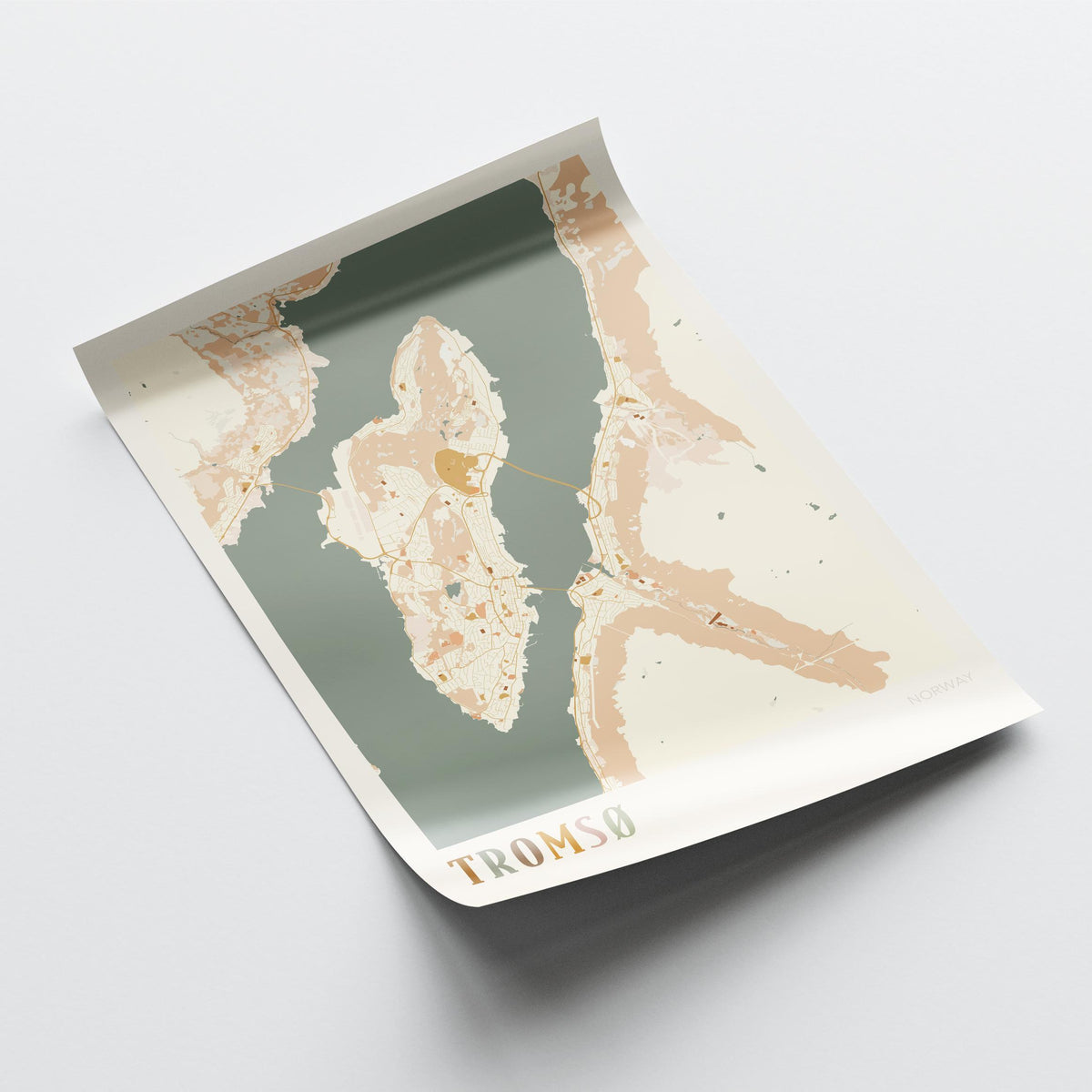tromso norway map poster - image 4