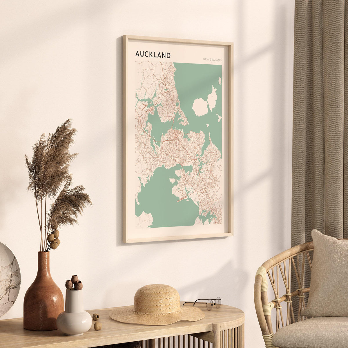 auckland, new zealand map poster - image 2