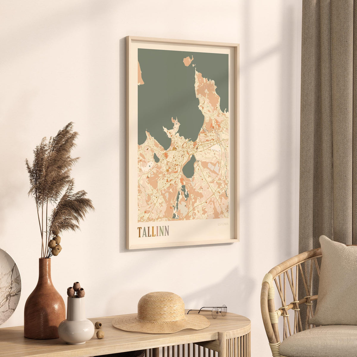 tallinn estonia map poster - image 2
