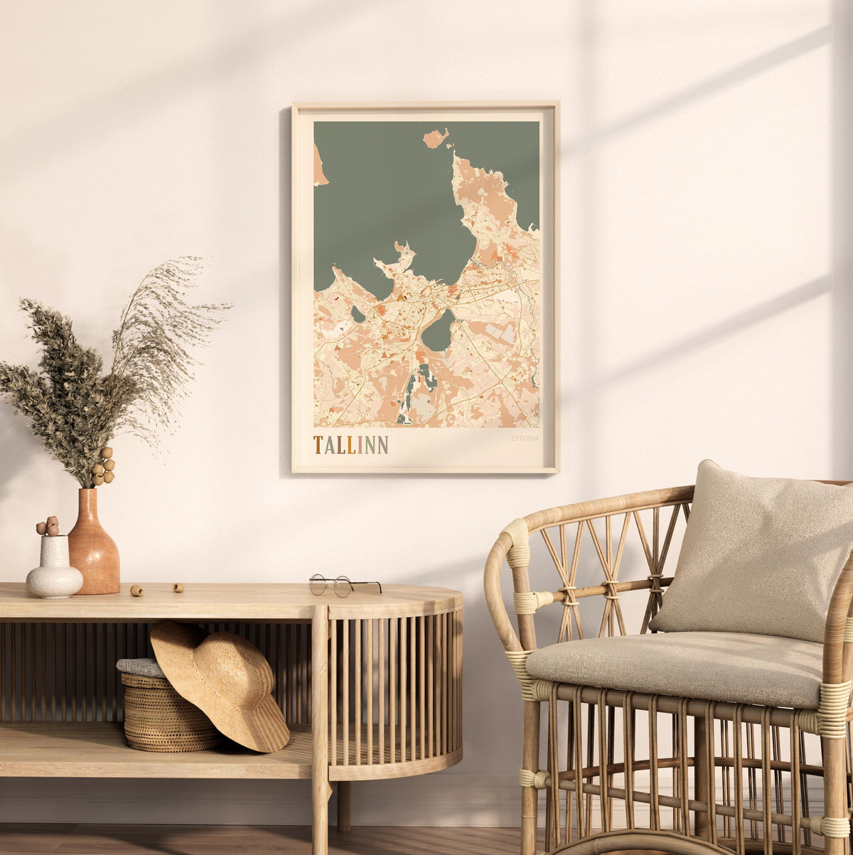 tallinn estonia map poster - image 3