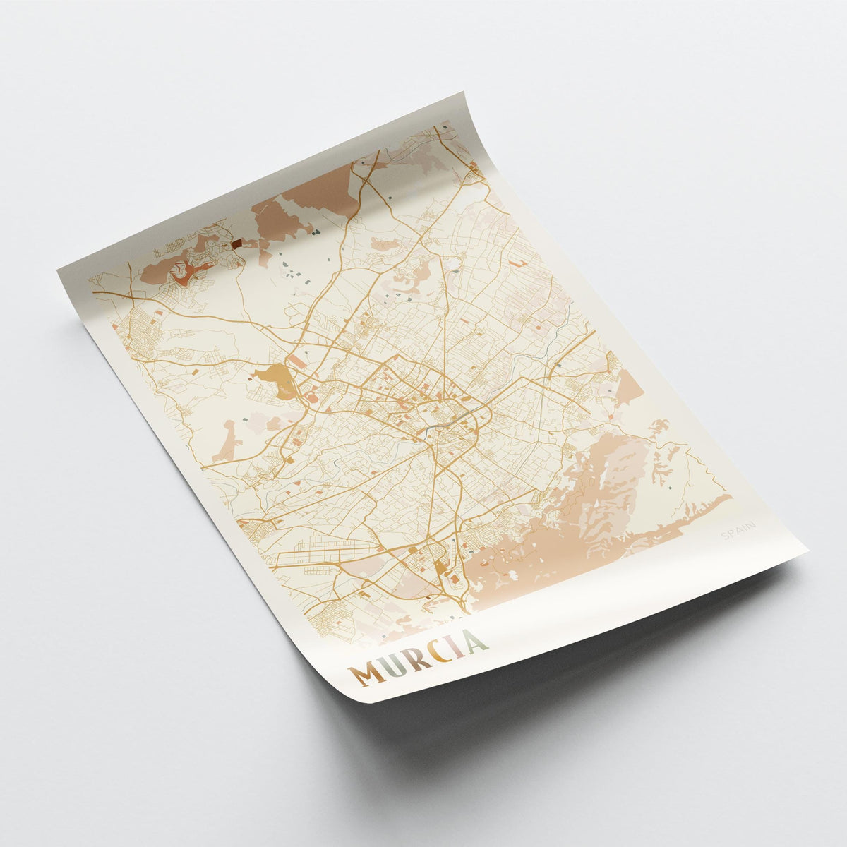 murcia spain map poster - image 4