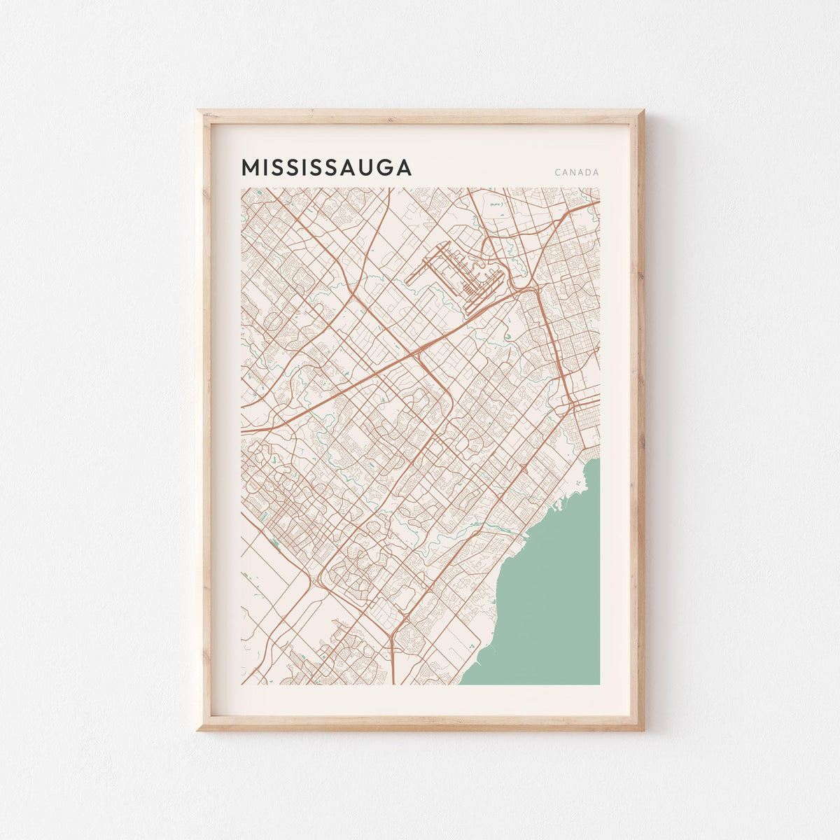 mississauga, ontario map poster - image 1