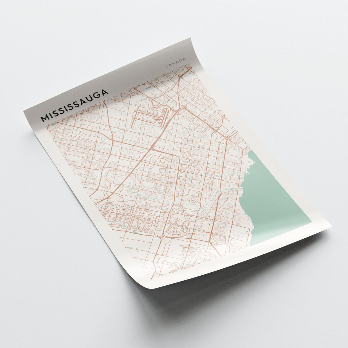 mississauga, ontario map poster - image 3