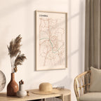 coimbra portugal map poster - image 2