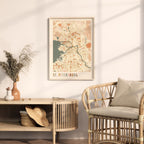 saint petersburg russia map poster - image 3