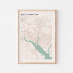 southampton, united kingdom map poster - image 1
