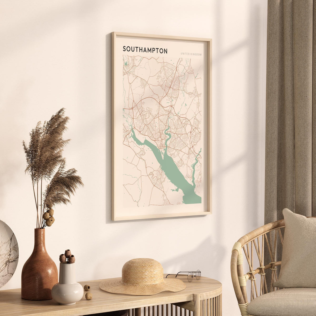 southampton, united kingdom map poster - image 2