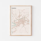 daegu, south korea map poster - image 1