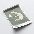 santorini greece map poster - image 4