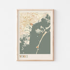 venice italy map poster - image 1