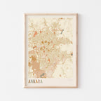 ankara, turkey map poster - image 1