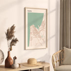 haifa, israel map poster - image 2