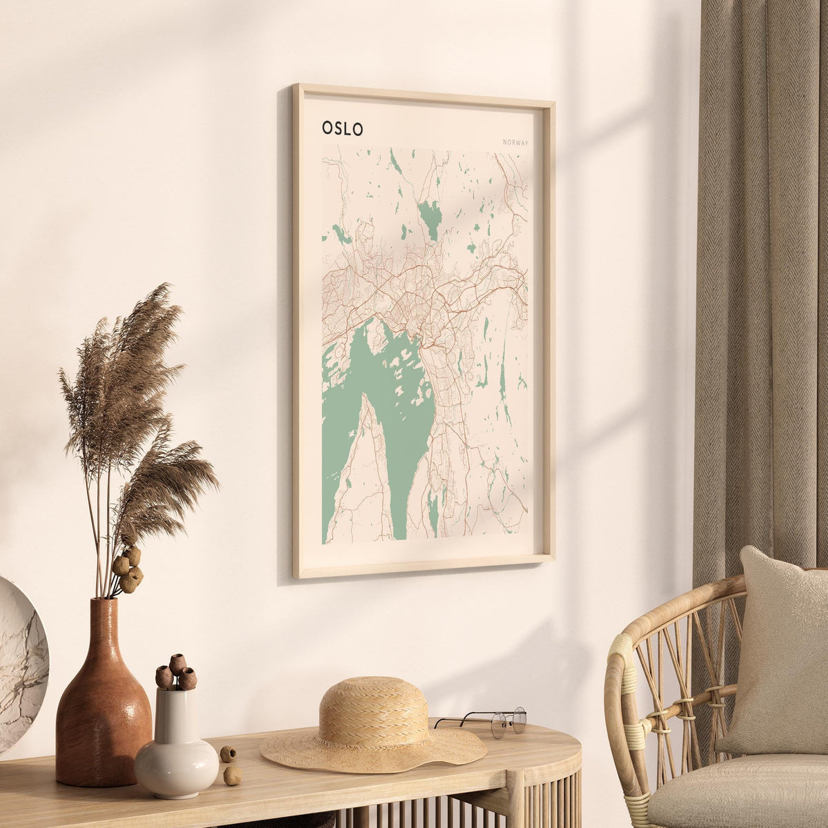 oslo norway map poster - image 2