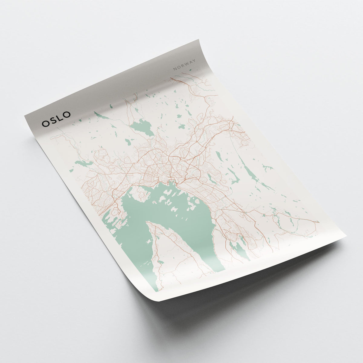 oslo norway map poster - image 4