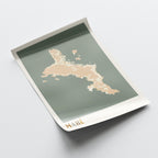 mahe, seychelles map poster - image 4