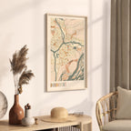 dordrecht netherlands map poster - image 2