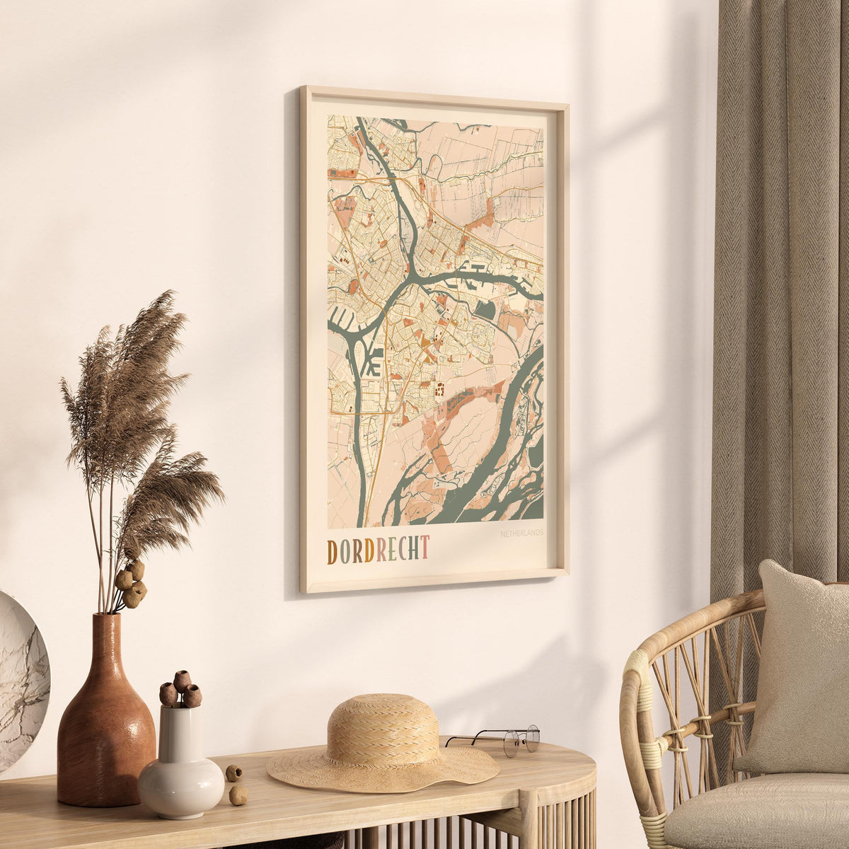 dordrecht netherlands map poster - image 2