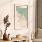 fortaleza, brazil map poster - image 2