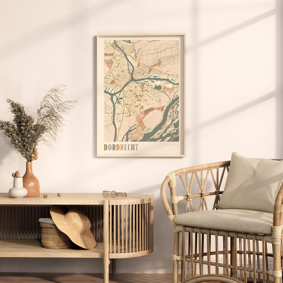 dordrecht netherlands map poster - image 3