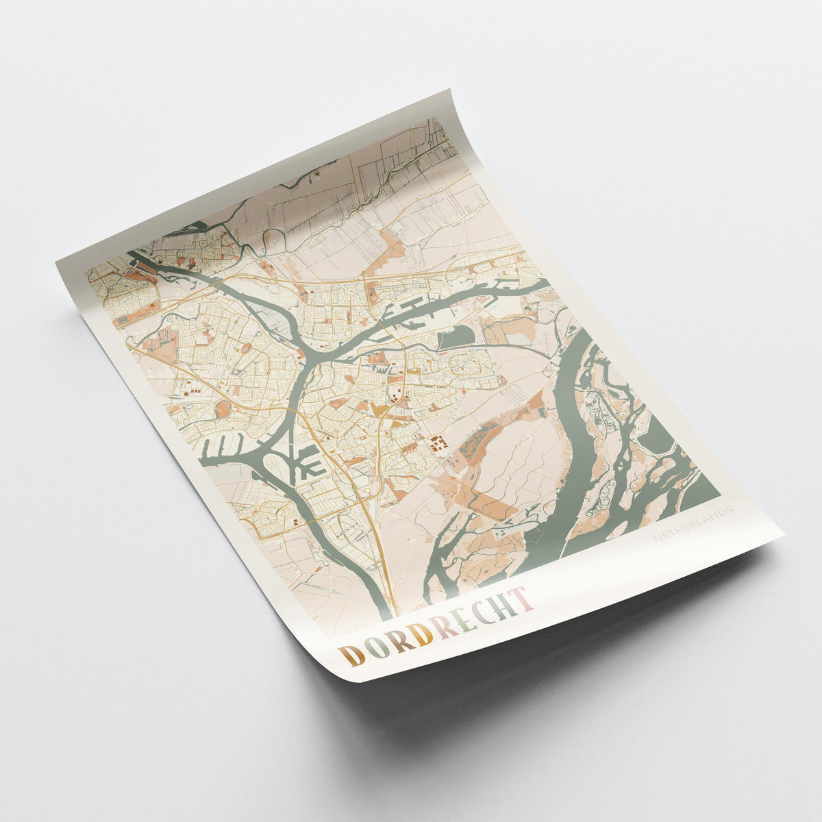dordrecht netherlands map poster - image 4