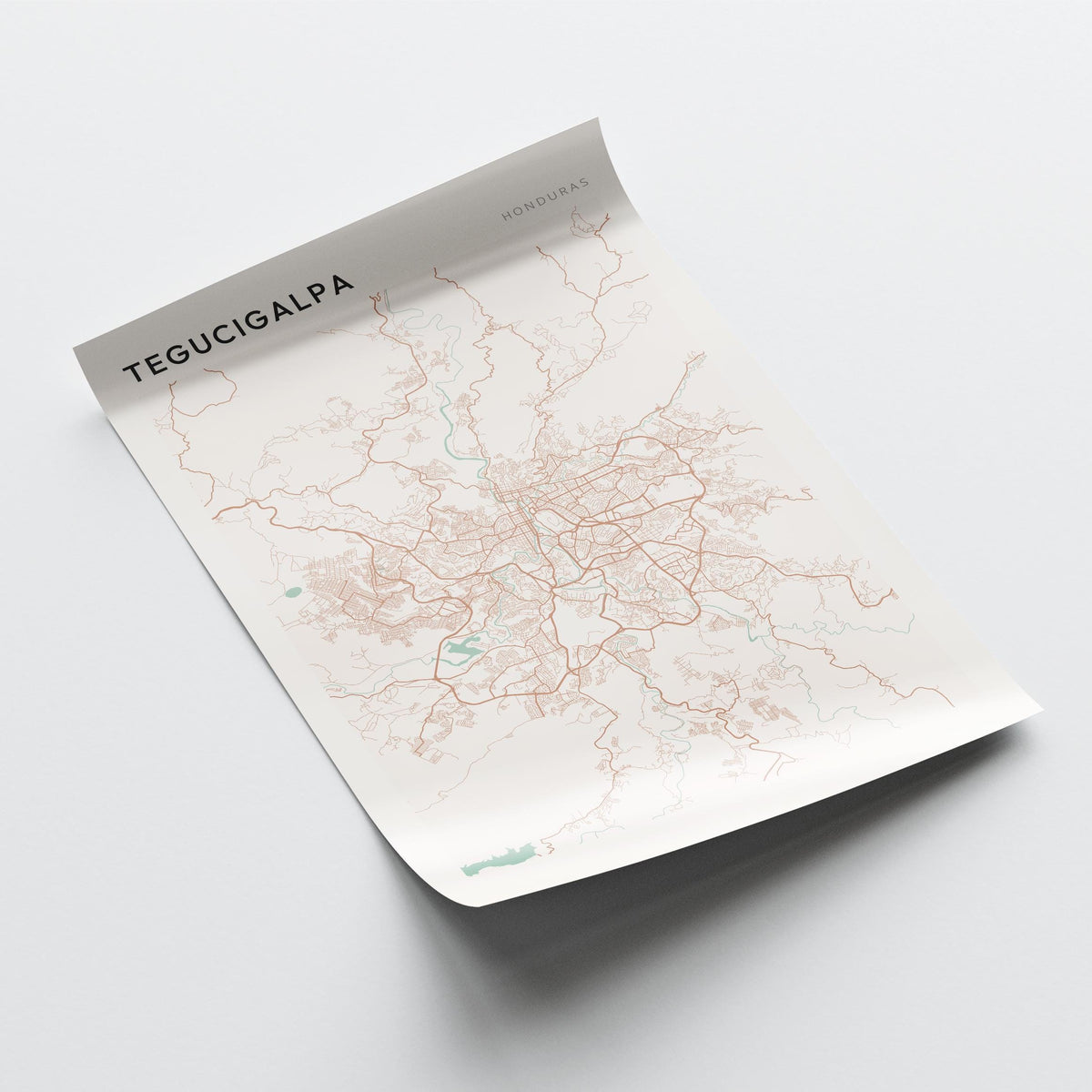 tegucigalpa, honduras map poster - image 4