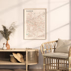 glasgow, united kingdom map poster - image 3
