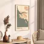 dubrovnik croatia map poster - image 2