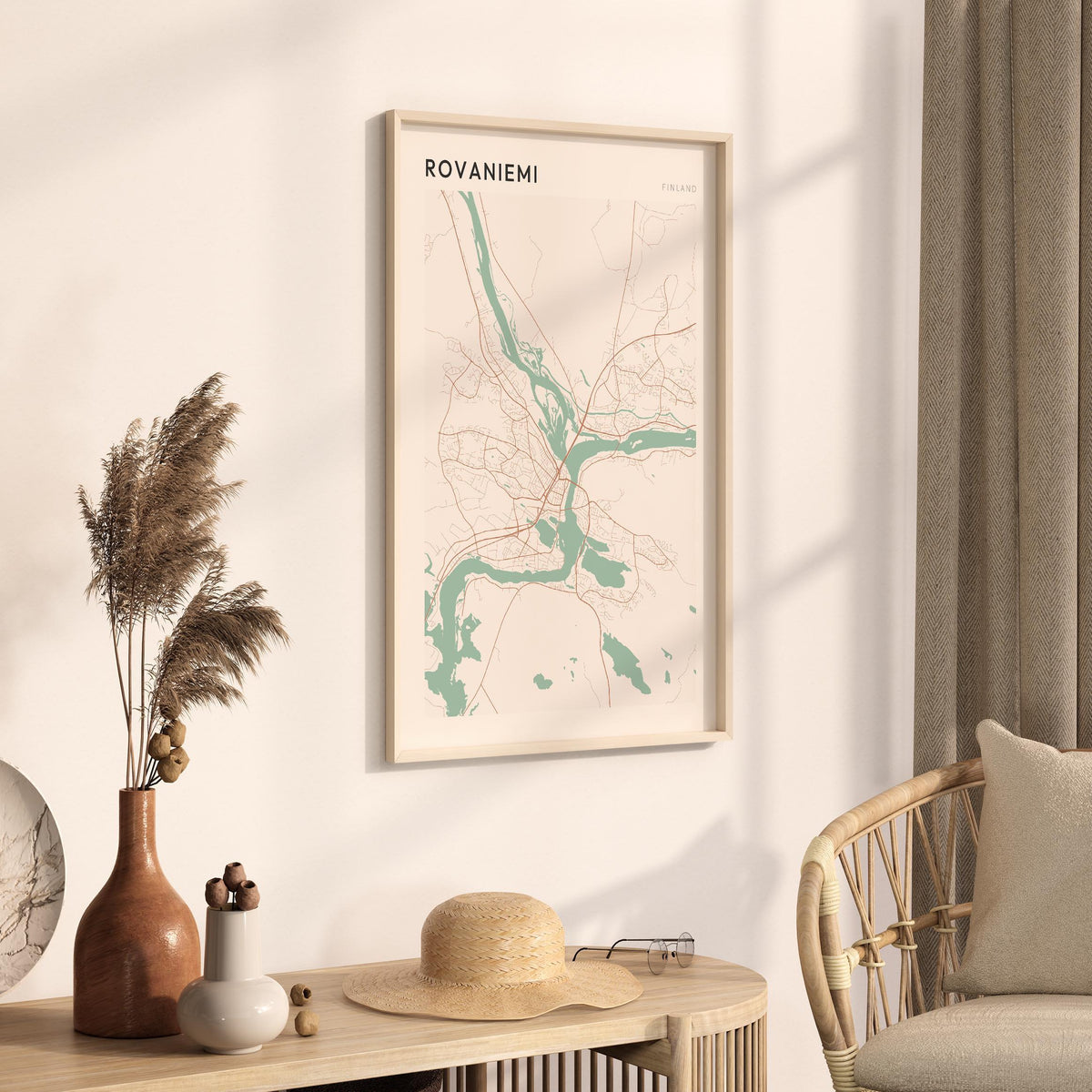 rovaniemi finland map poster - image 2