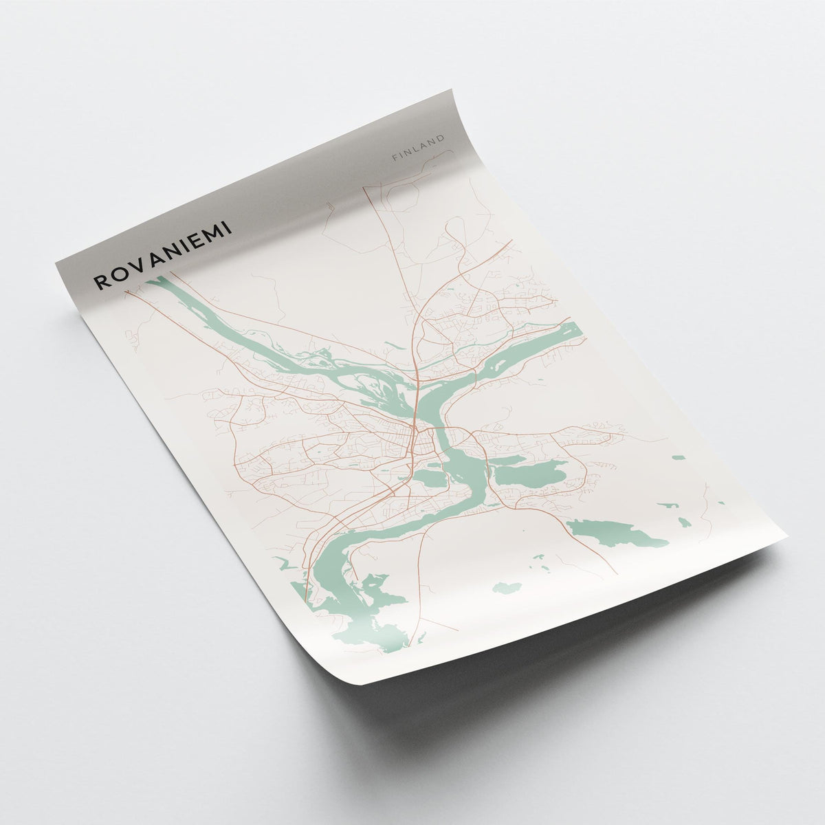 rovaniemi finland map poster - image 3