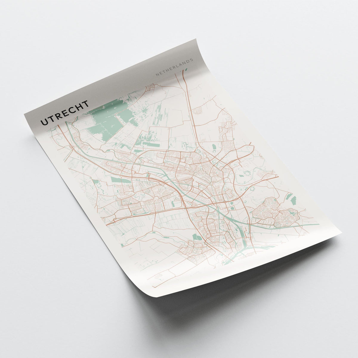 utrecht netherlands map poster - image 4