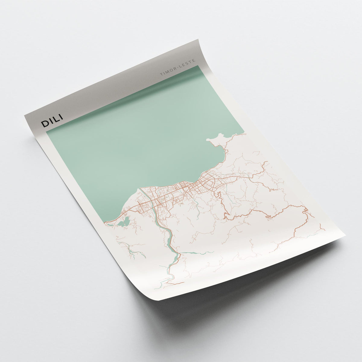 dili, timor leste map poster - image 4