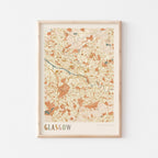 glasgow, united kingdom map poster - image 1
