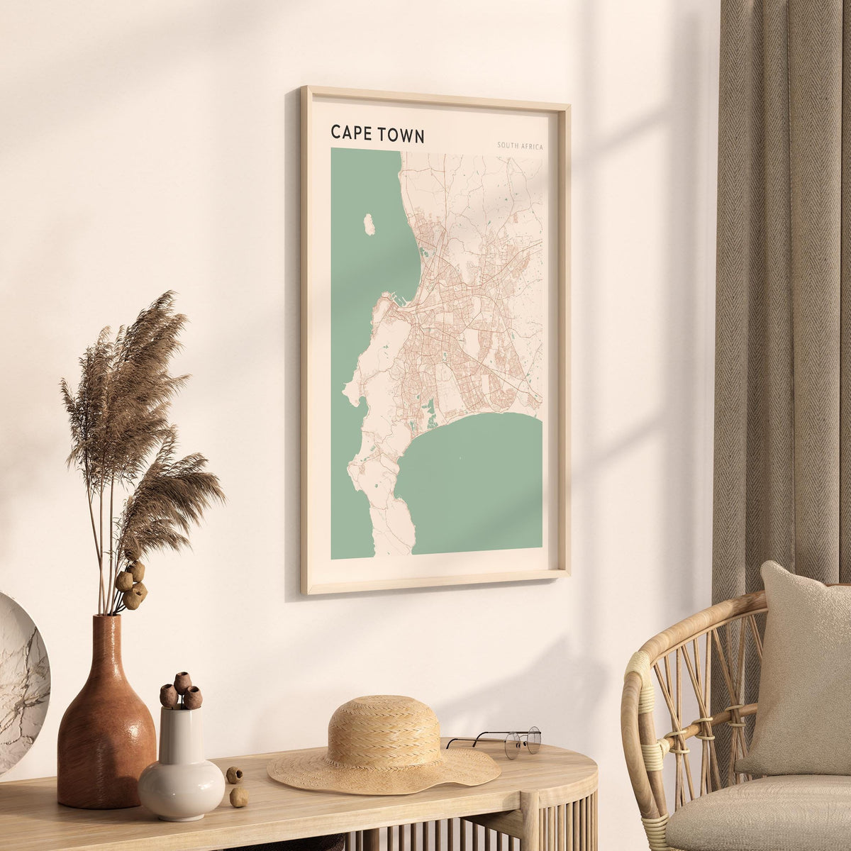 cape town, south africa map poster - image 2