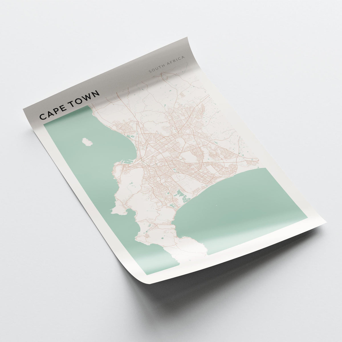cape town, south africa map poster - image 4