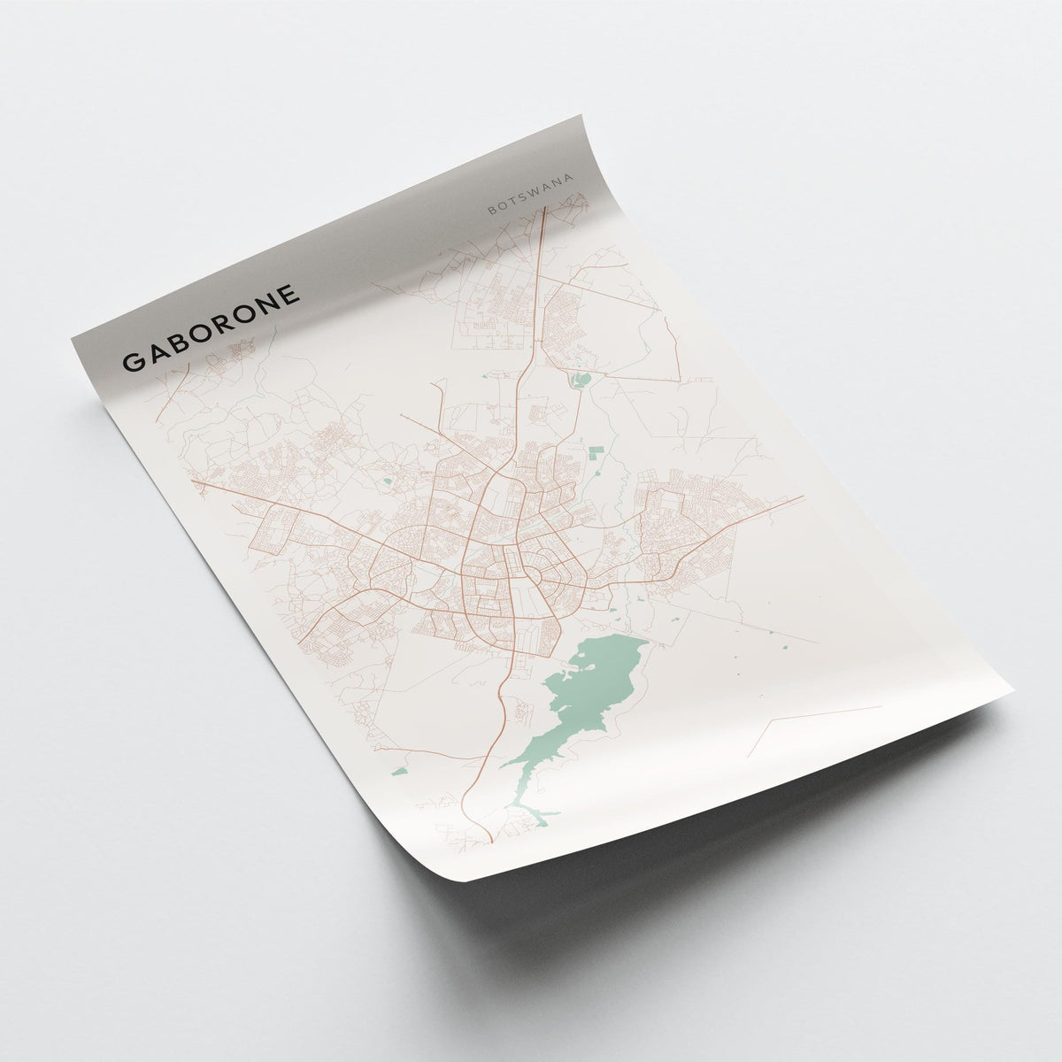 gaborone, botswana map poster - image 4