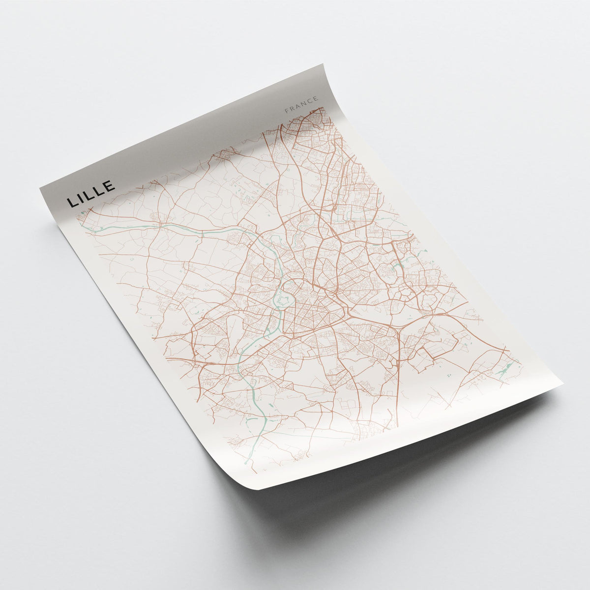 lille france map poster - image 4