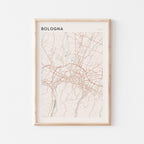 bologna italy map poster - image 1