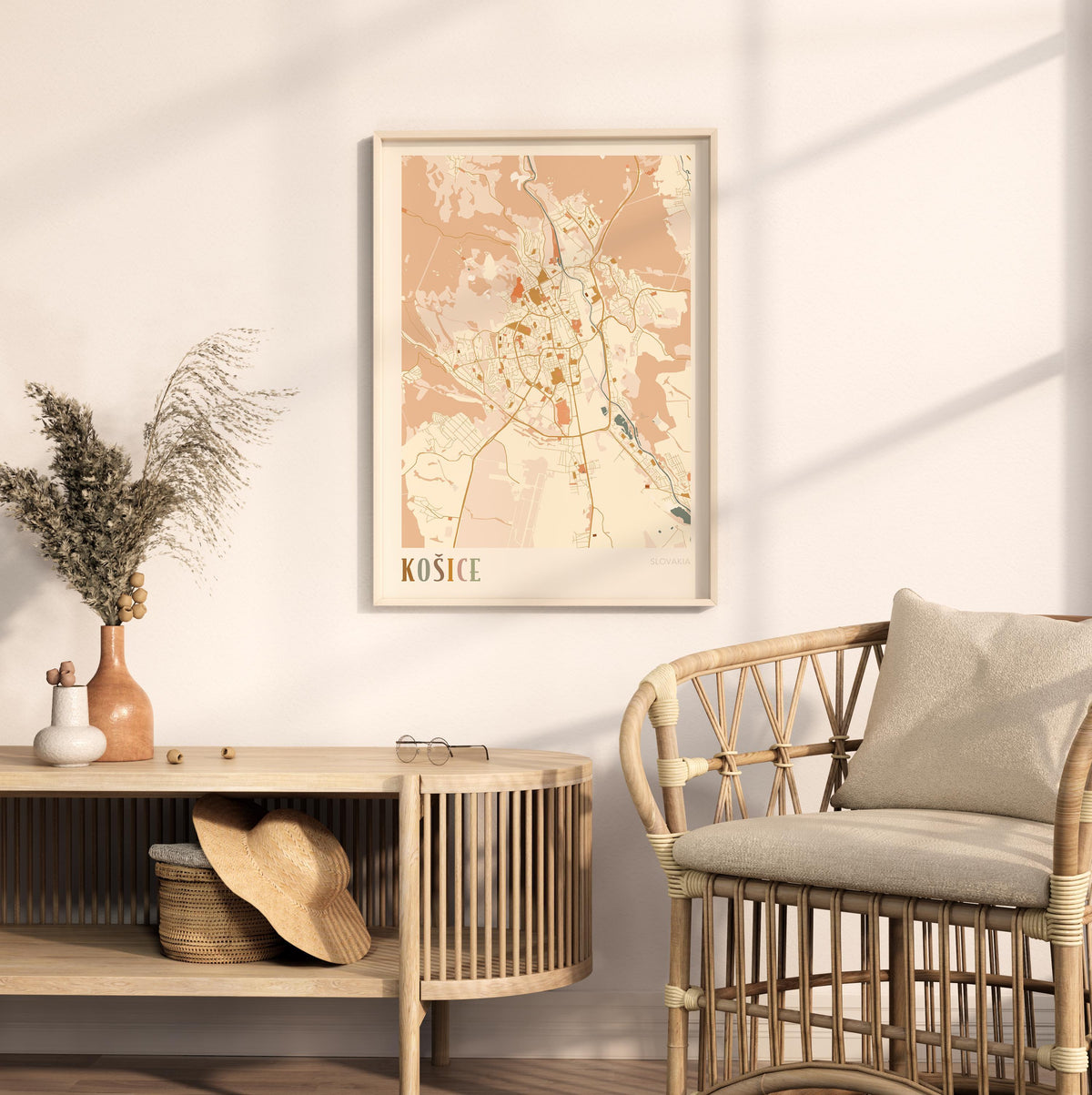 kosice slovakia map poster - image 3