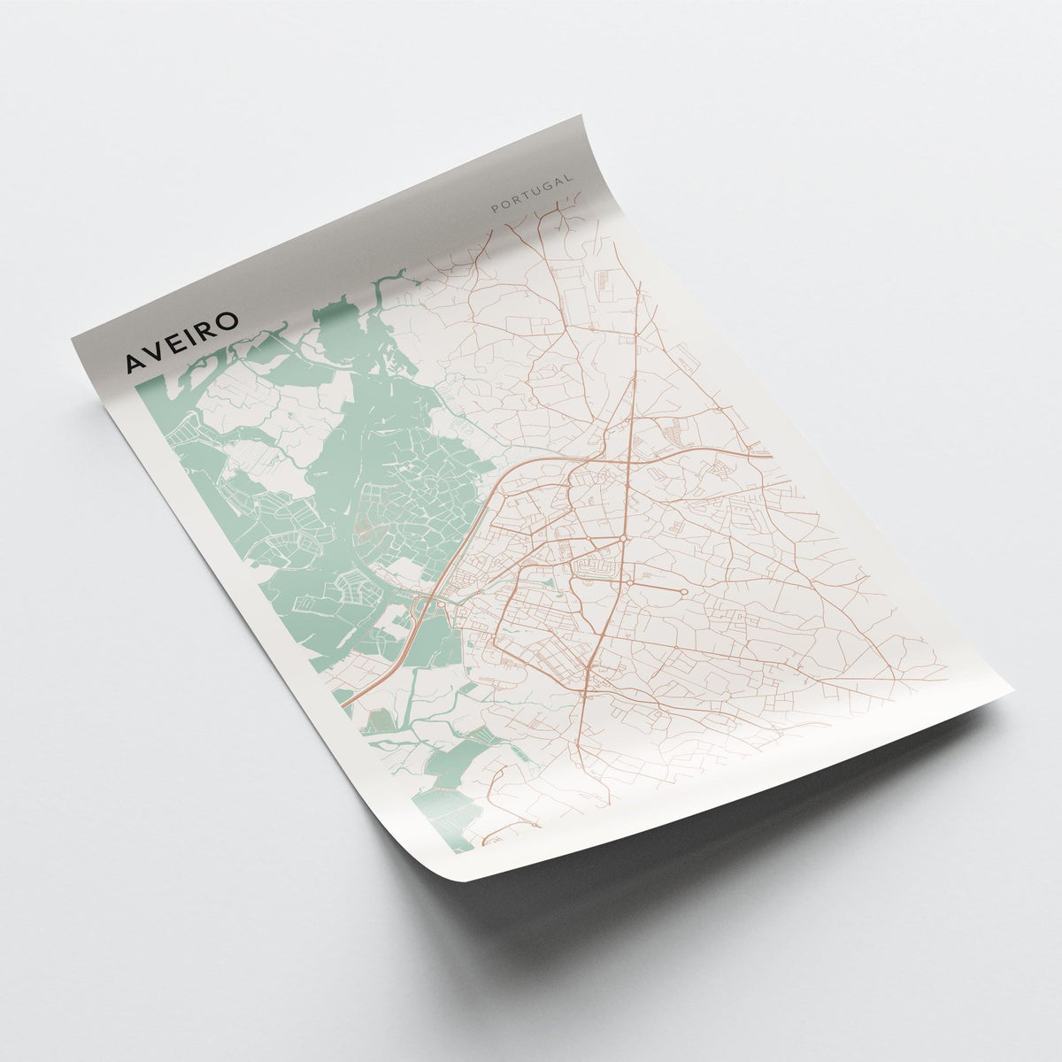 aveiro portugal map poster - image 4