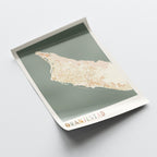 oranjestad, aruba map poster - image 4